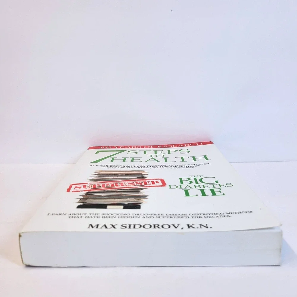 7 Steps to Health The Big Diabetes Lie Wellness Book Paperback Max Sidorov